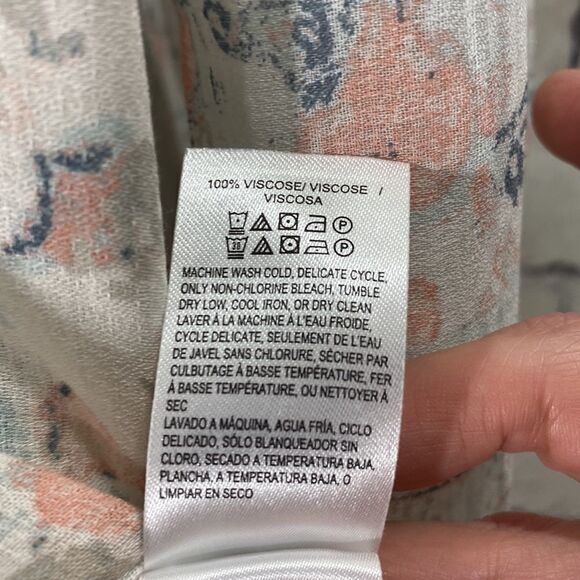 EUC Lucky Brand V-Neck Top with Tassels - Picture 7 of 8